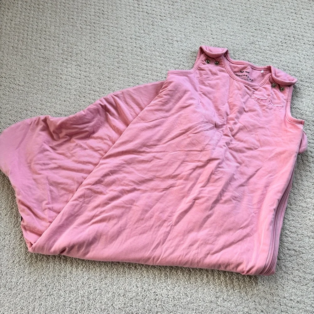 Little Sleepies Pink baby seasonless bamboo sleep sack